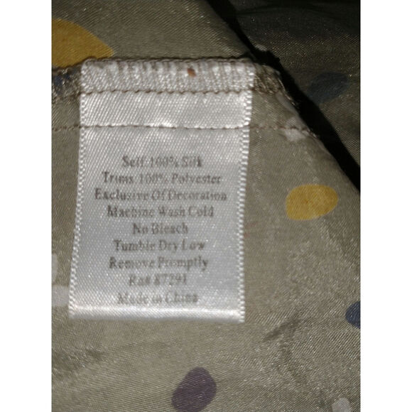 Vtg Johnny Was Vintage 100% Silk V-Neck Dress Medium Lightweight Summer Coverup - Picture 6 of 14